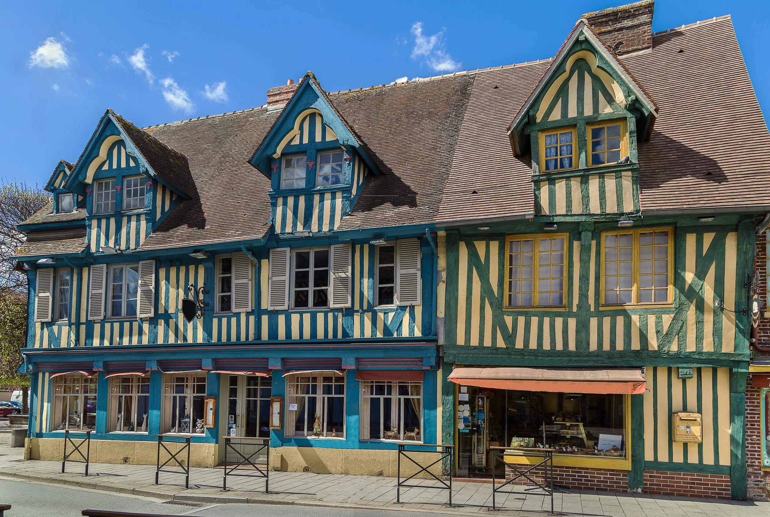 La ville de Pont-l'Évêque dans le Calvados